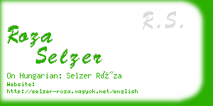 roza selzer business card